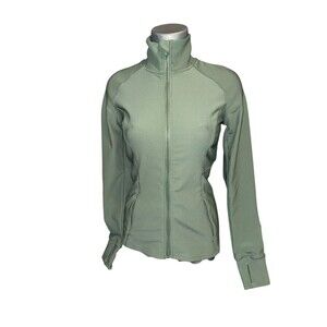 90 degree rib legend zip up jacket green small